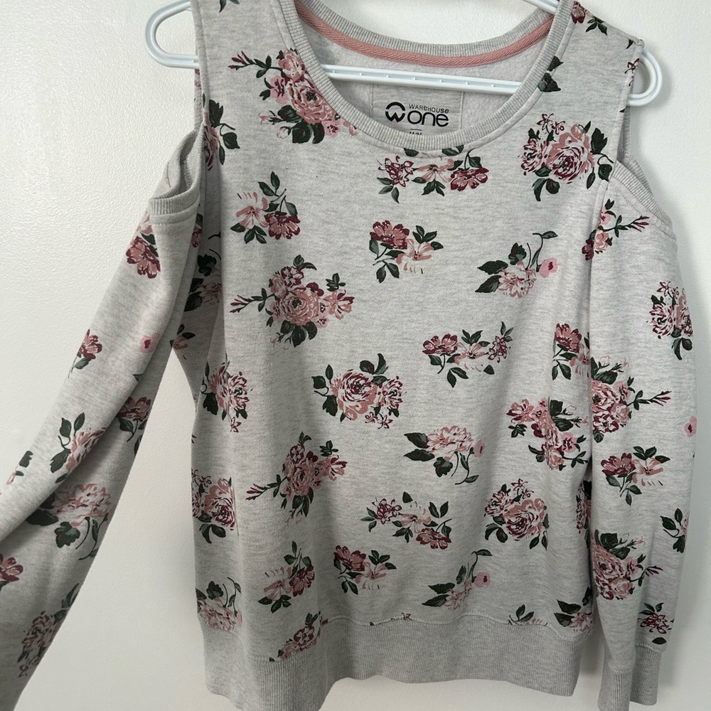 Warehouse One cold shoulder top